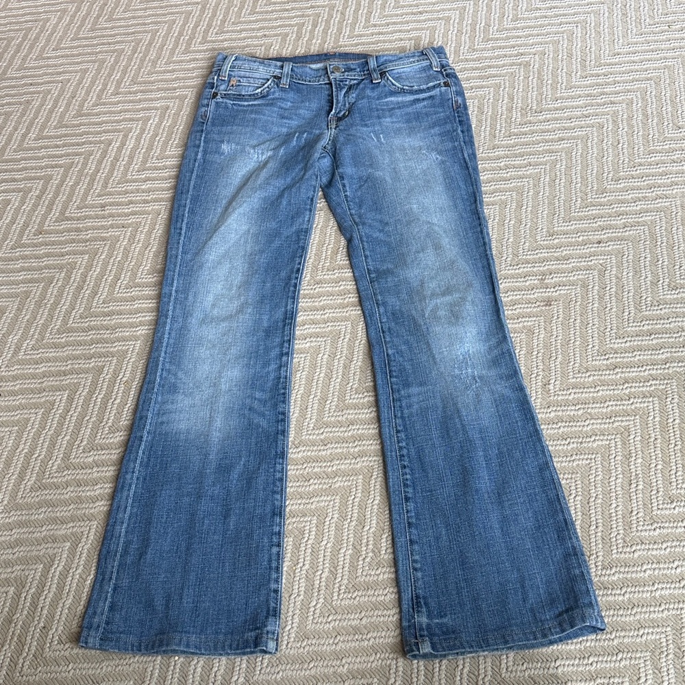 Citizens of humanity size 28, Kelly low rise boot cut embroidered